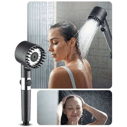 Showerhead 3 Spray Settings Built-In Replaceable Filter