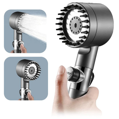 Showerhead 3 Spray Settings Built-In Replaceable Filter