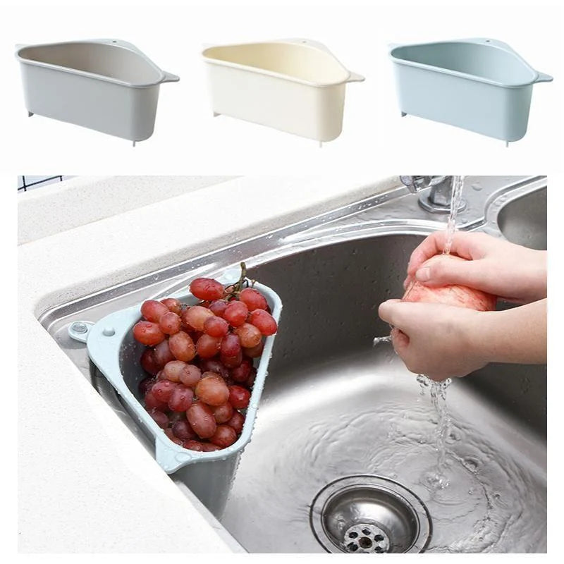 Sink Drain Basket Suction Cup Mount Fast-Draining Base