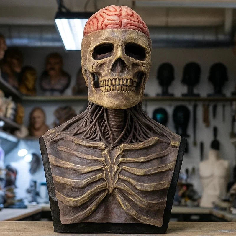 Skeleton Mask Full-Face Breathable Ventilated Design