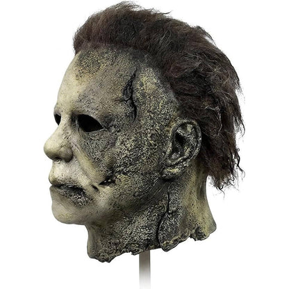 Slasher Mask Natural Latex Full Head & Neck Coverage With Attached Hair