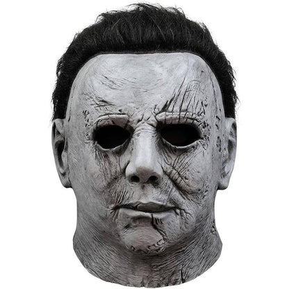 Slasher Mask Natural Latex Full Head & Neck Coverage With Attached Hair