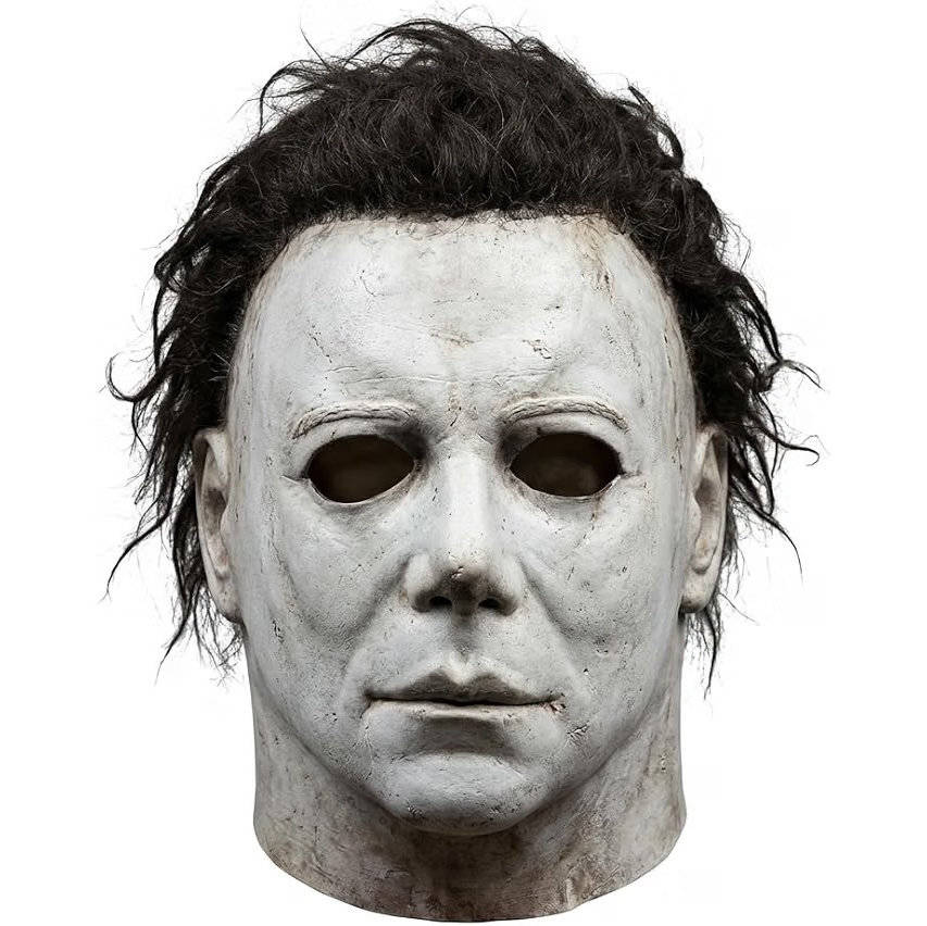 Slasher Mask Natural Latex Full Head & Neck Coverage With Attached Hair