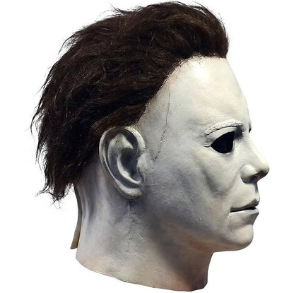 Slasher Mask Natural Latex Full Head & Neck Coverage With Attached Hair