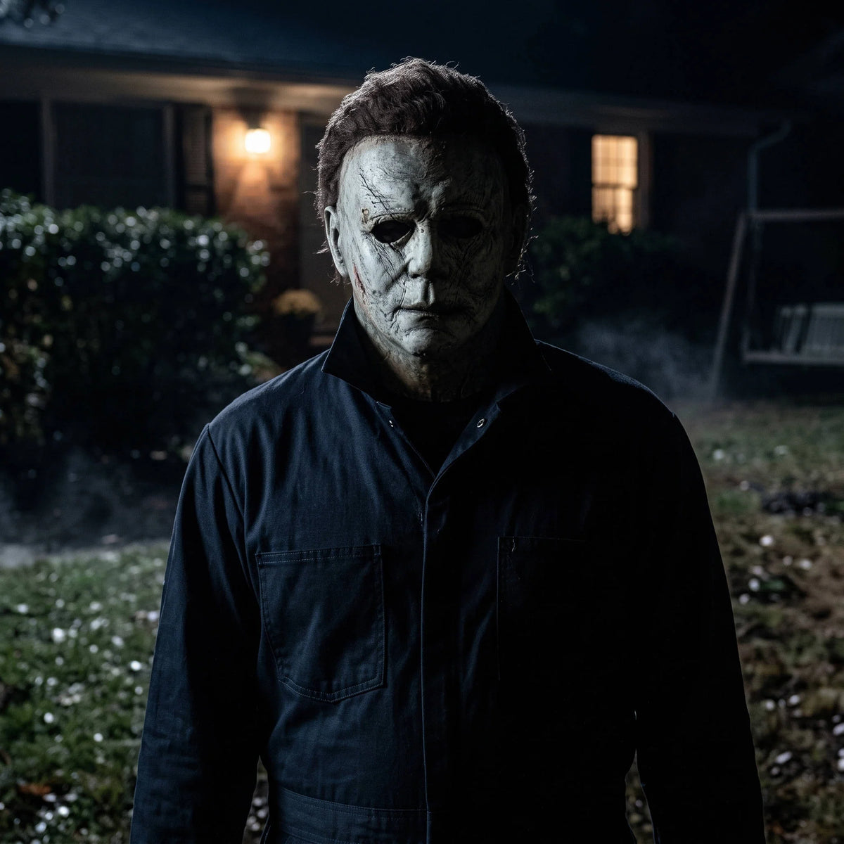 Slasher Mask Natural Latex Full Head & Neck Coverage With Attached Hair