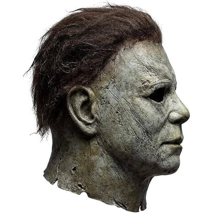 Slasher Mask Natural Latex Full Head & Neck Coverage With Attached Hair
