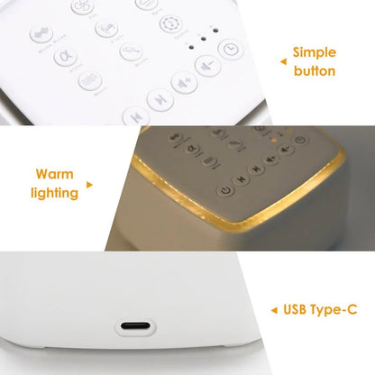 Sleep Sound Machine White Noise & Nature Sounds 12-Hour Battery Life
