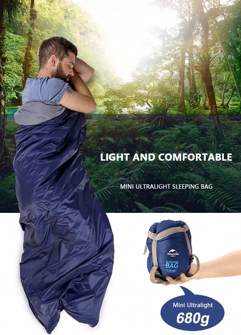 Sleeping Bag Compact Insulated Down-Alternative Fill