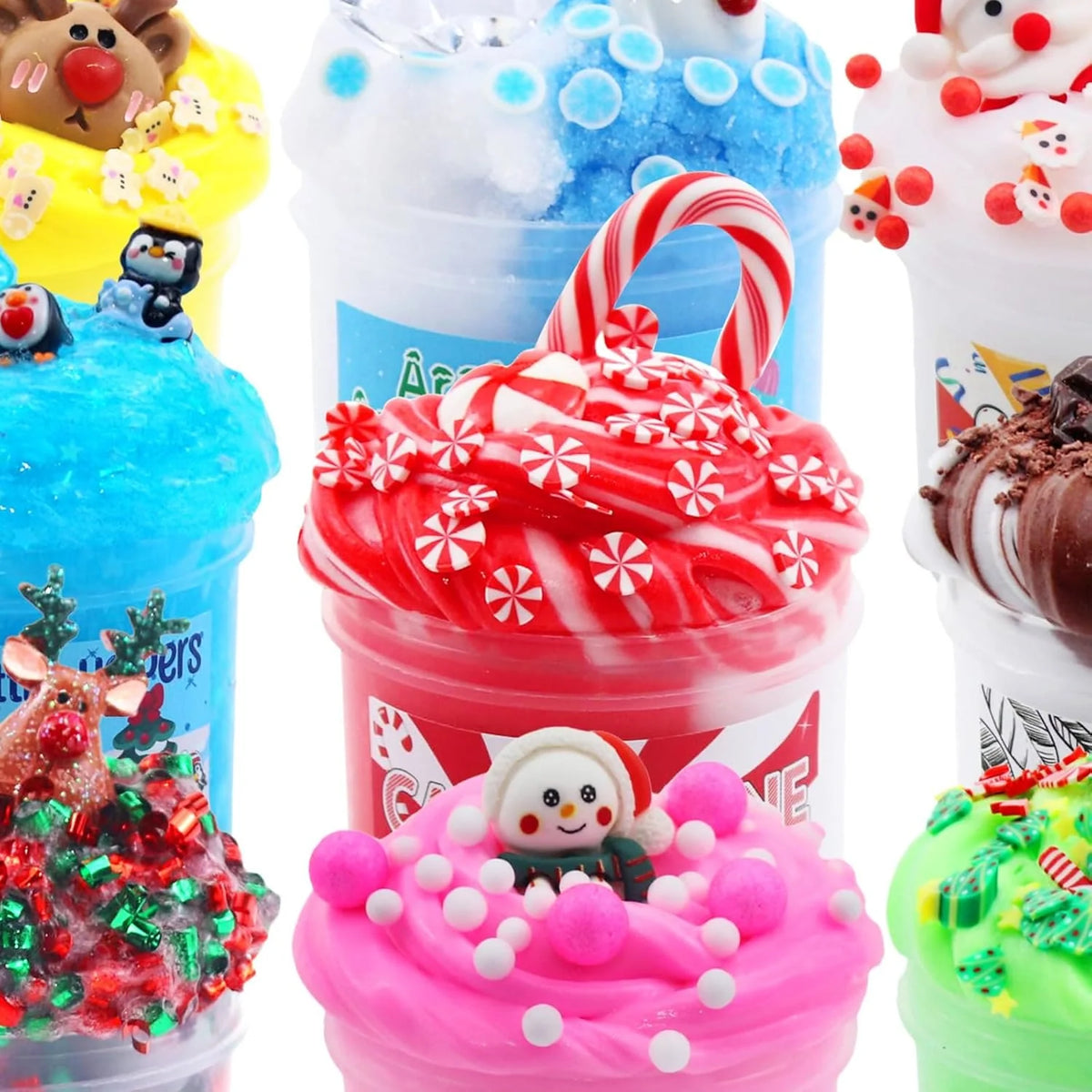 Slime Advent Calendar 24-Day Non-Sticky Slime & Charms