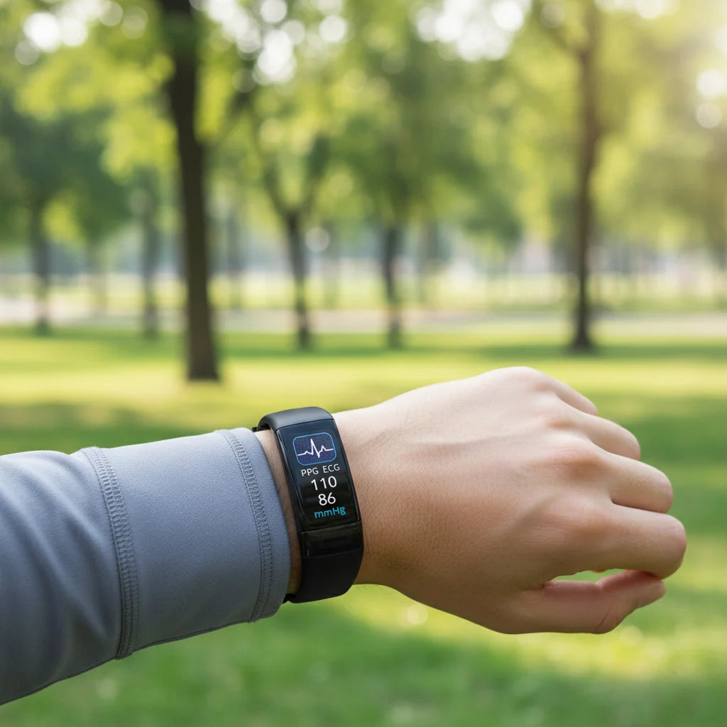 Smart Bracelet ECG Blood Pressure & Heart Rate Monitoring