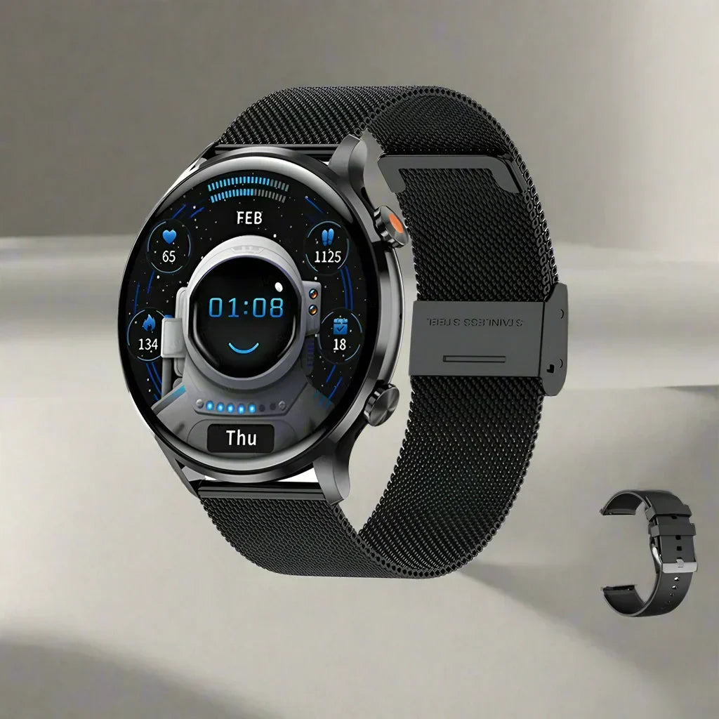 Smart Watch AMOLED Bluetooth Calling IP68 Water-Resistant