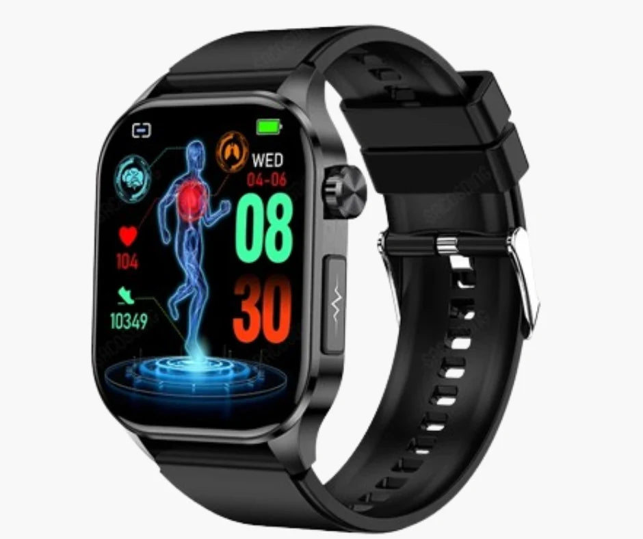 Smart Watch Laser Blood Sugar Tracking App Alerts