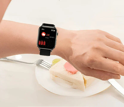 Smart Watch Laser Blood Sugar Tracking App Alerts