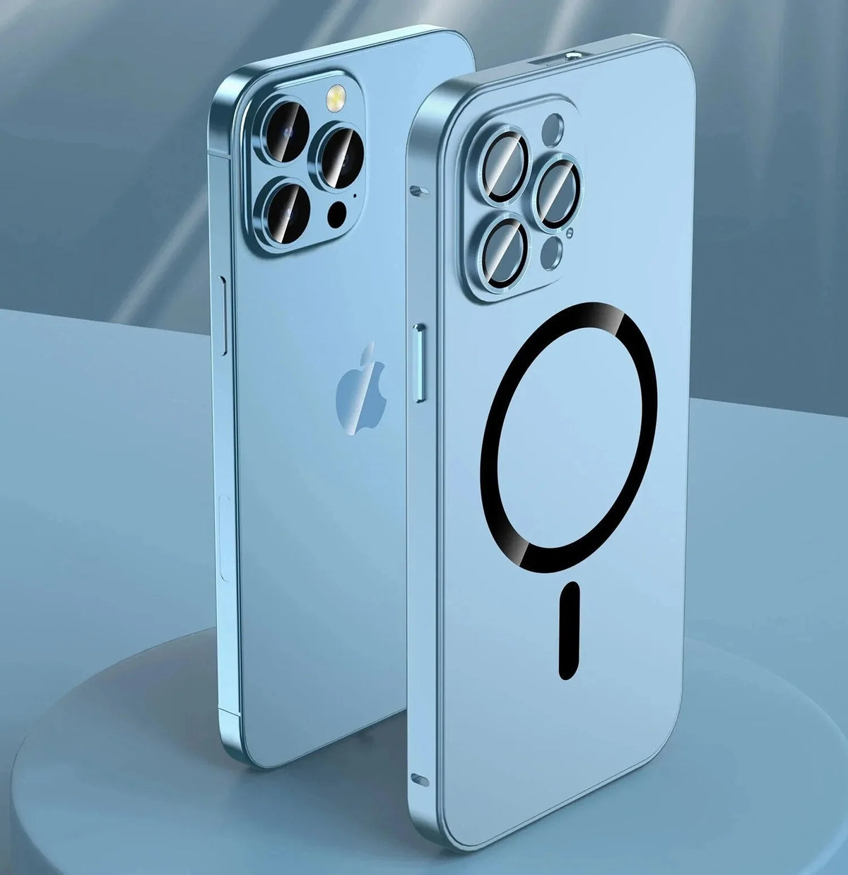 Smartphone Case Aluminum Frame Magnetic Wireless Charging Compatible