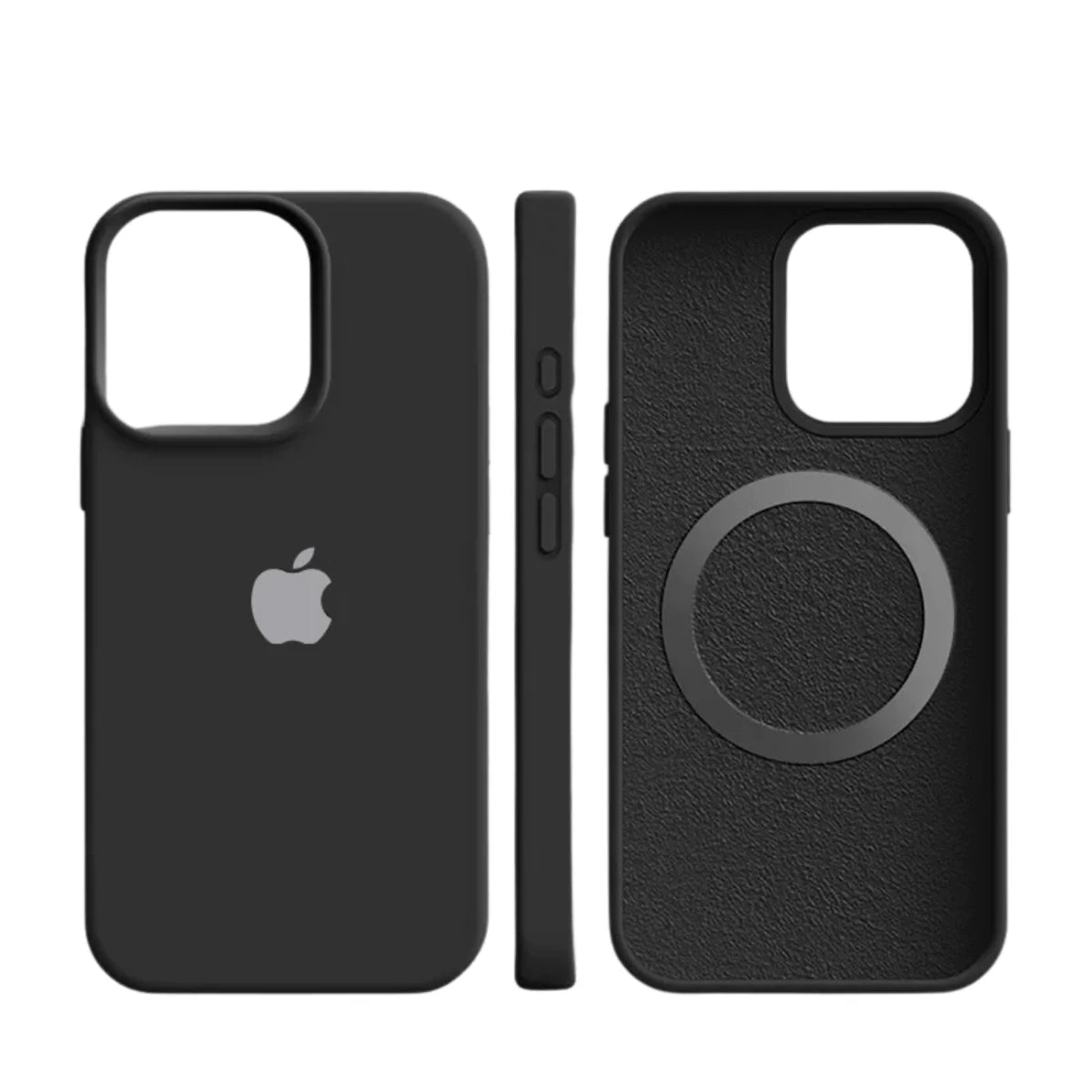Smartphone Case Slim Silicone Magnetic Wireless Charging Shock-Absorbing Protection