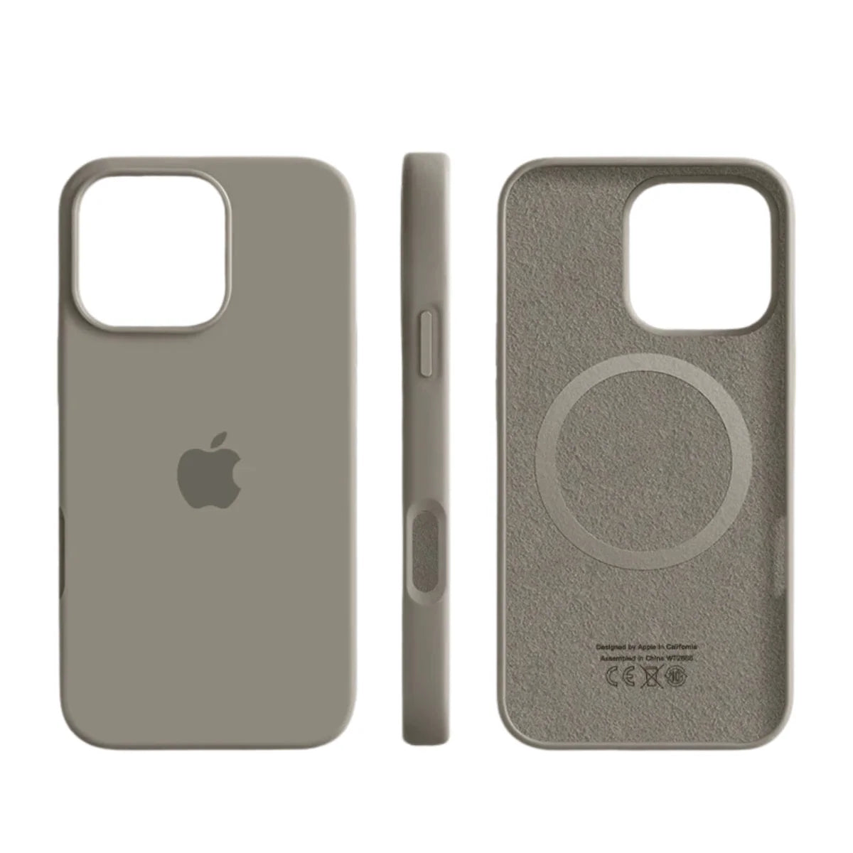 Smartphone Case Slim Silicone Magnetic Wireless Charging Shock-Absorbing Protection