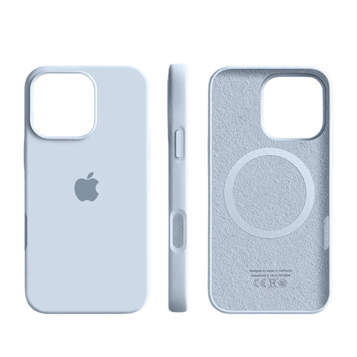 Smartphone Case Slim Silicone Magnetic Wireless Charging Shock-Absorbing Protection
