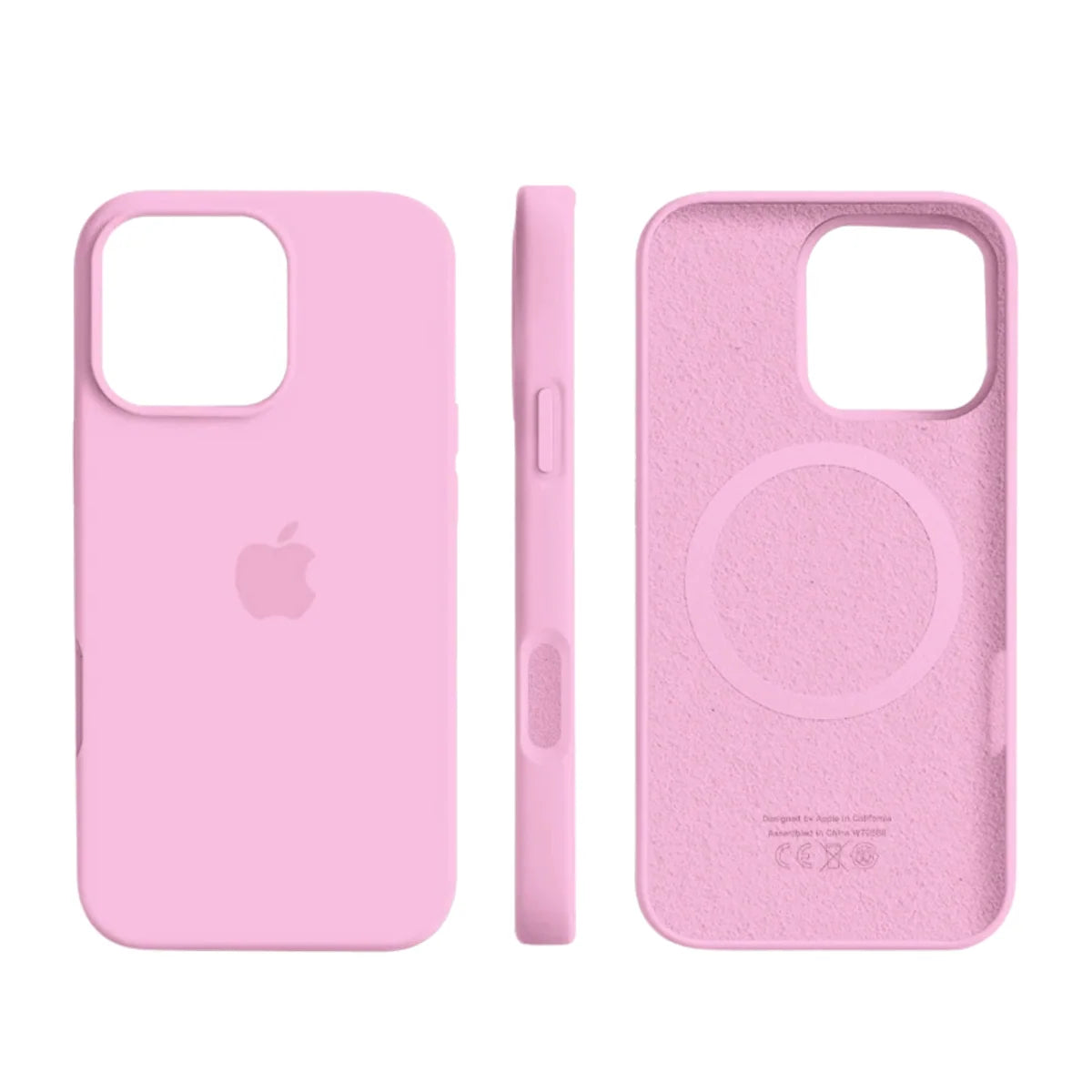 Smartphone Case Slim Silicone Magnetic Wireless Charging Shock-Absorbing Protection