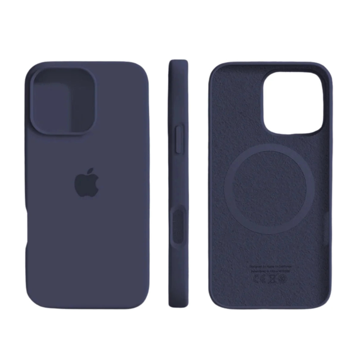Smartphone Case Slim Silicone Magnetic Wireless Charging Shock-Absorbing Protection