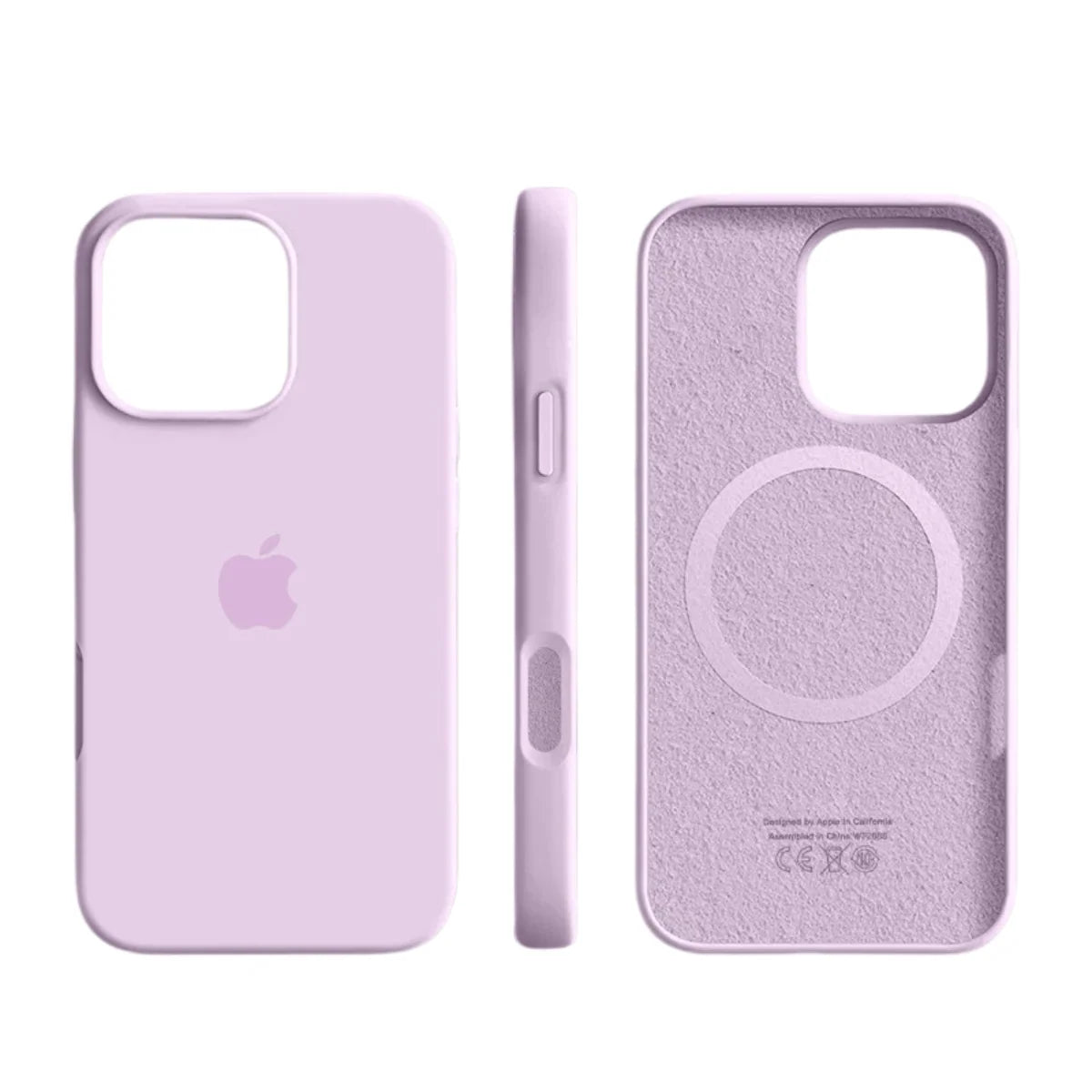 Smartphone Case Slim Silicone Magnetic Wireless Charging Shock-Absorbing Protection