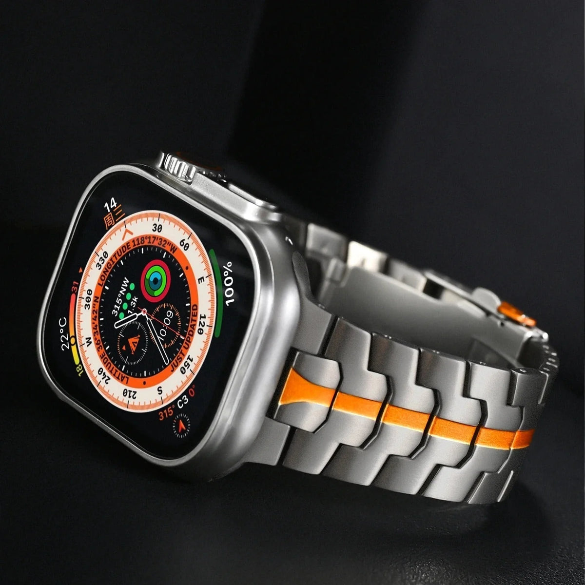 Smartwatch Band Titanium Lightweight Hypoallergenic Quick Release