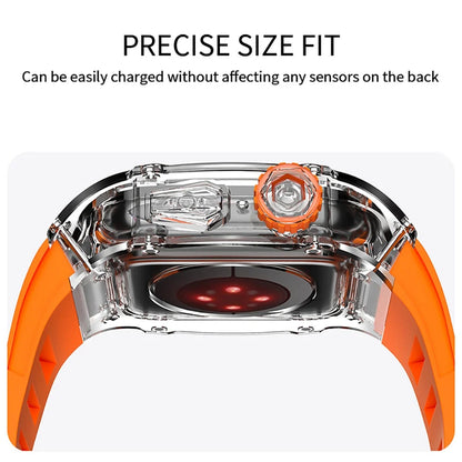 Smartwatch Case and Strap Set Transparent Polycarbonate Six Color Options