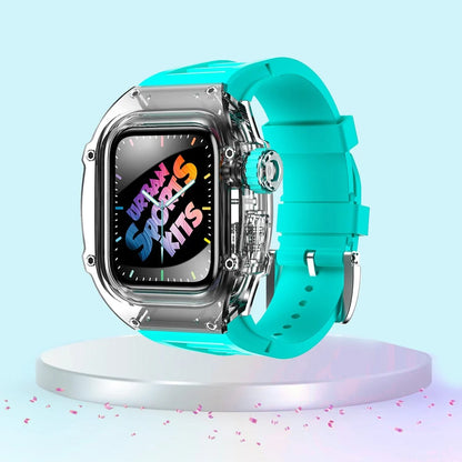 Smartwatch Case and Strap Set Transparent Polycarbonate Six Color Options
