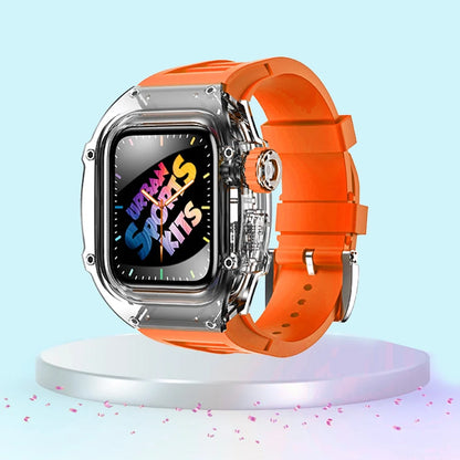 Smartwatch Case and Strap Set Transparent Polycarbonate Six Color Options