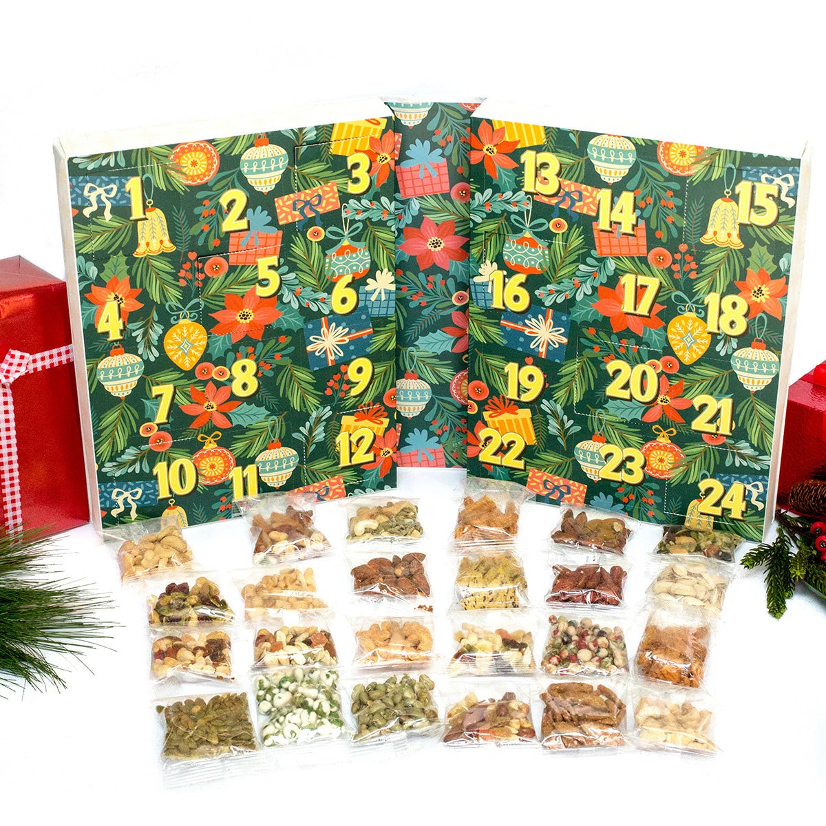 Snack Advent Calendar 24-Day Gourmet Nuts & Snacks