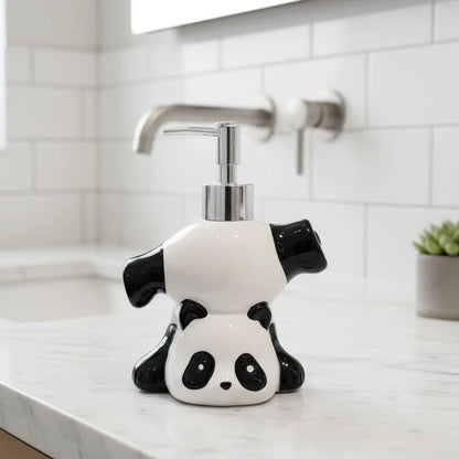 Soap Dispenser Ceramic Panda Design for Soap, Lotion & Sanitizer
