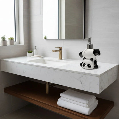 Soap Dispenser Ceramic Panda Design for Soap, Lotion & Sanitizer