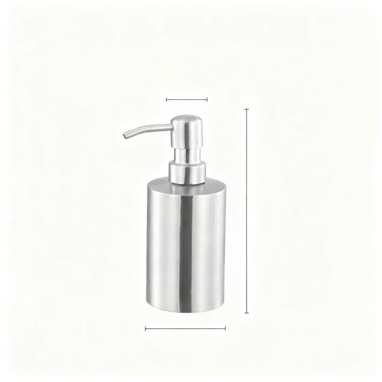 Soap Dispenser Stainless Steel Press Pump Easy-Clean Surface