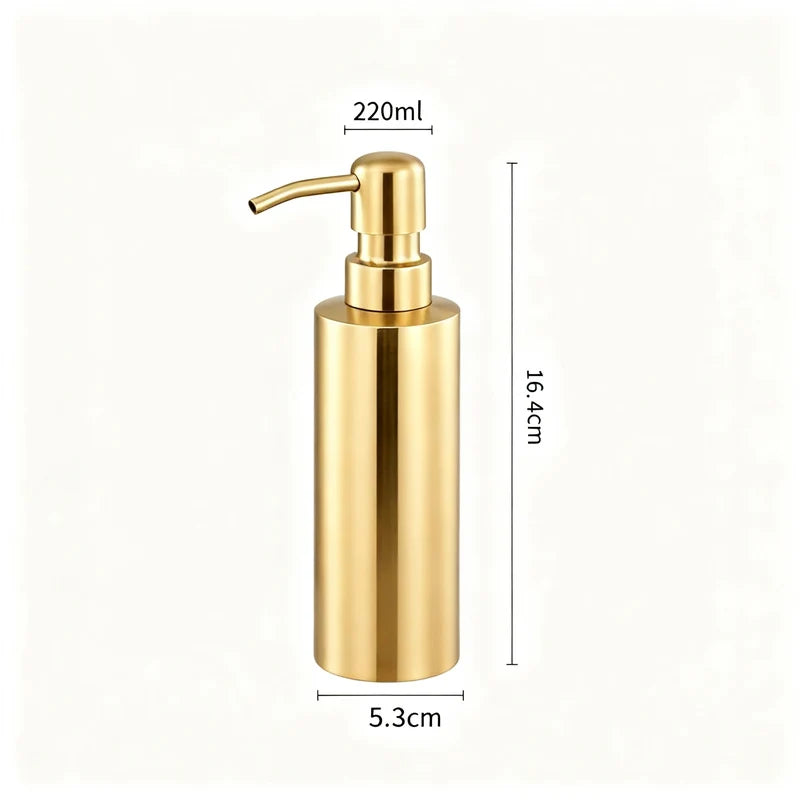 Soap Dispenser Stainless Steel Press Pump Easy-Clean Surface