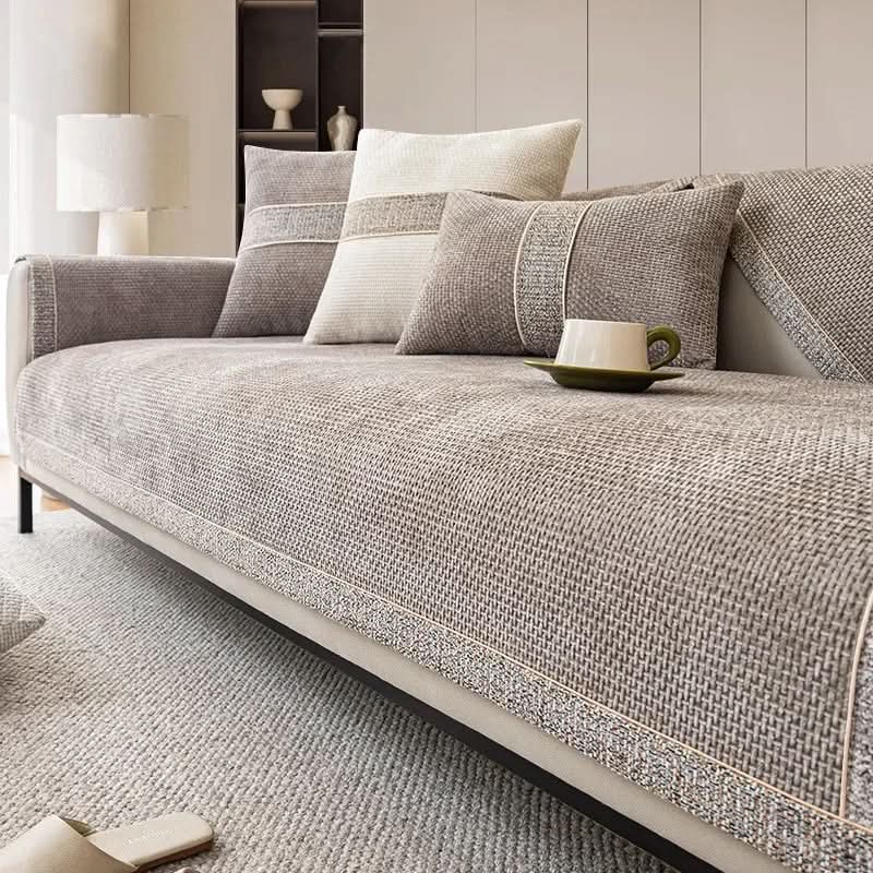 Sofa Cover Linen-Texture Non-Slip Machine-Washable