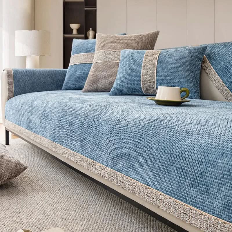 Sofa Cover Linen-Texture Non-Slip Machine-Washable