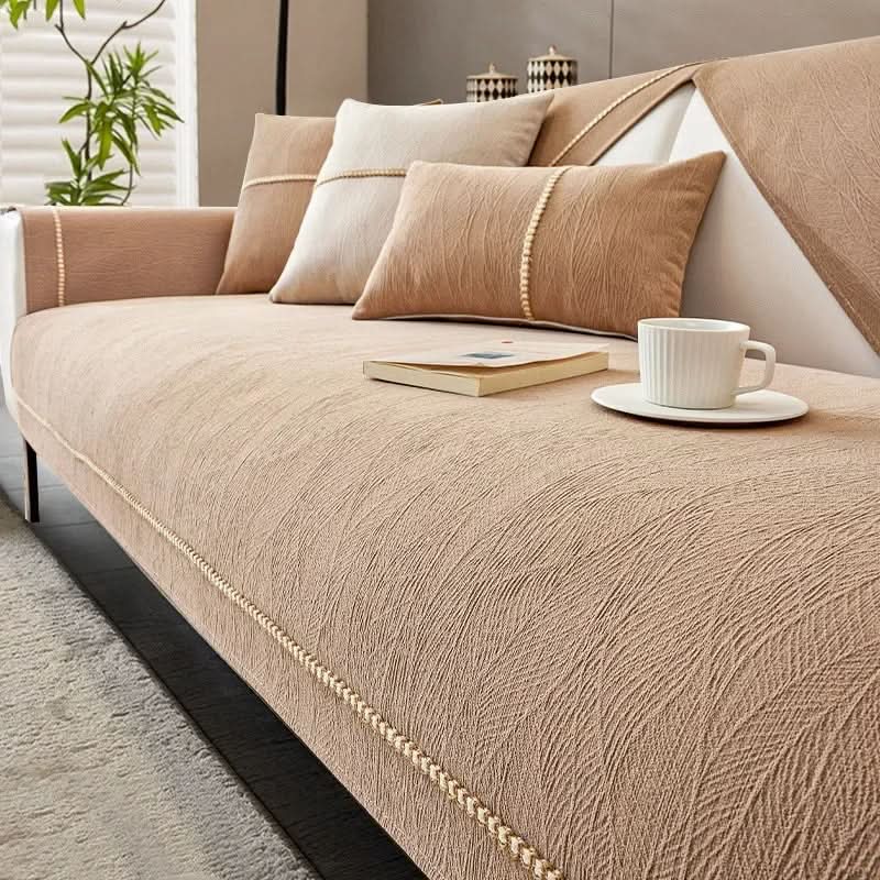 Sofa Cover Linen-Texture Non-Slip Machine-Washable