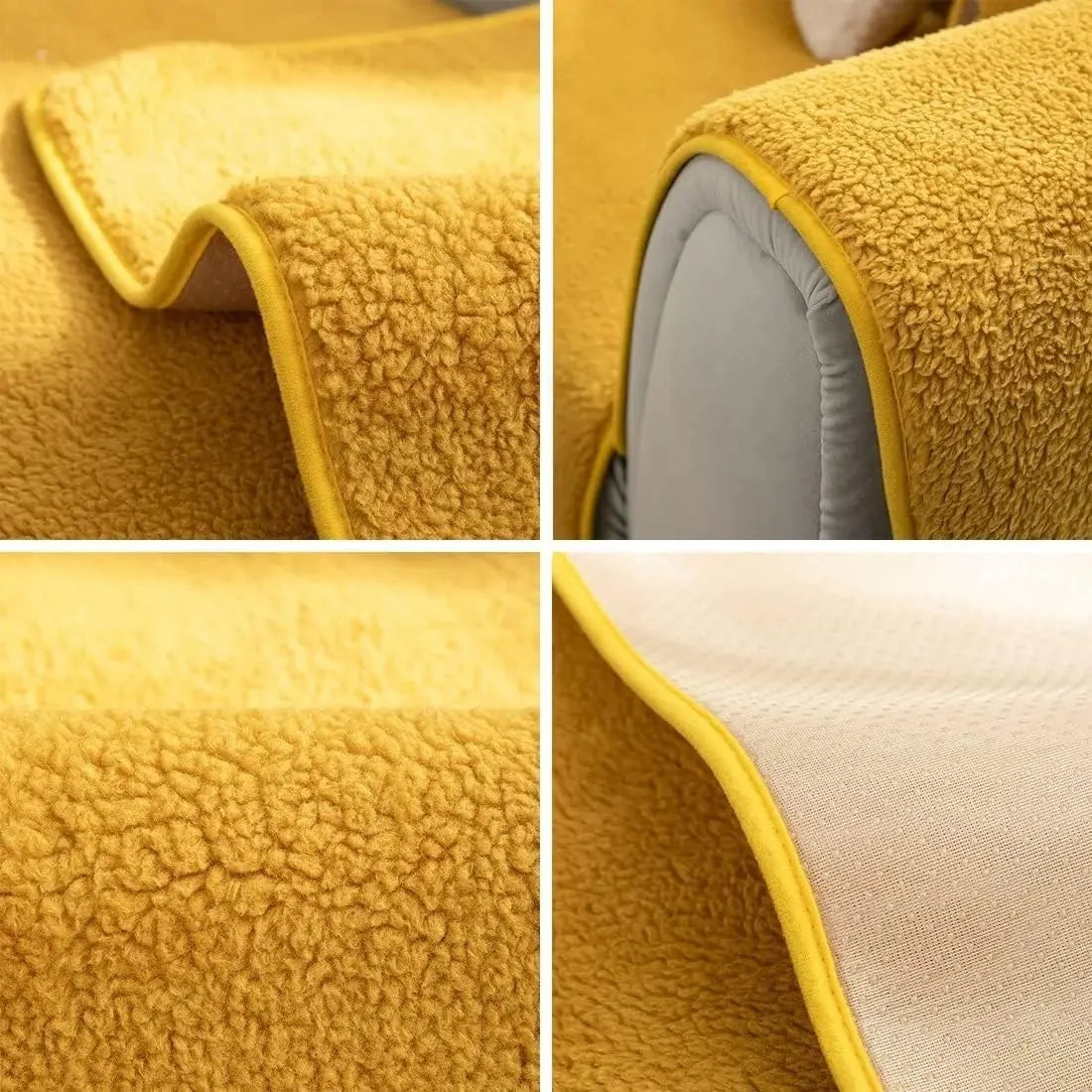 Sofa Cover Plush Padded Non-Slip Machine Washable