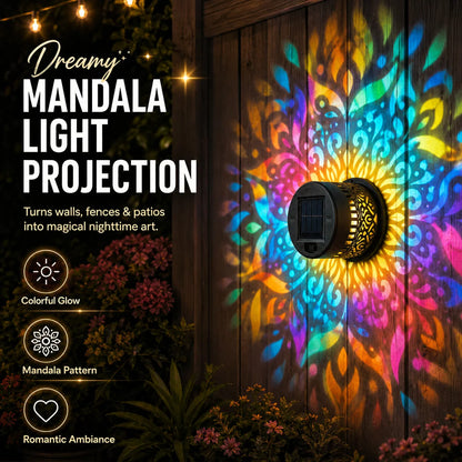 Solar Garden Light Pattern Projection Automatic Dusk-to-Dawn Sensor