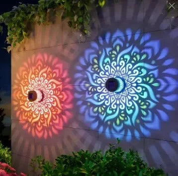 Solar Garden Light Pattern Projection Automatic Dusk-to-Dawn Sensor