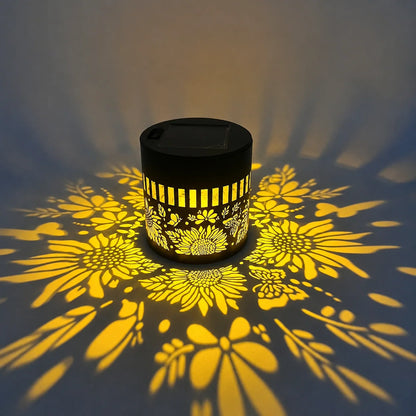 Solar Garden Light Pattern Projection Automatic Dusk-to-Dawn Sensor