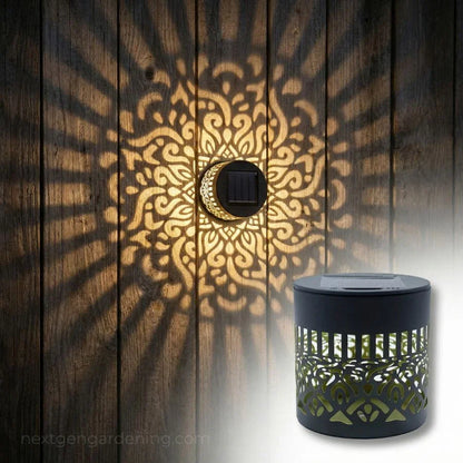 Solar Garden Light Pattern Projection Automatic Dusk-to-Dawn Sensor