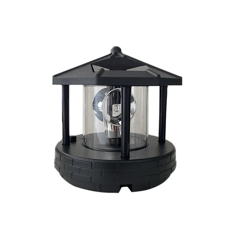 Solar Garden Light Rotating Lighthouse Design Automatic Dusk Lighting