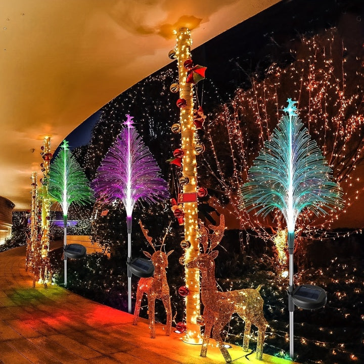 Solar Garden Lights 7-Color RGB Weatherproof