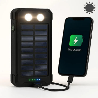Solar Power Bank 500000mAh Dual USB Waterproof & Shockproof