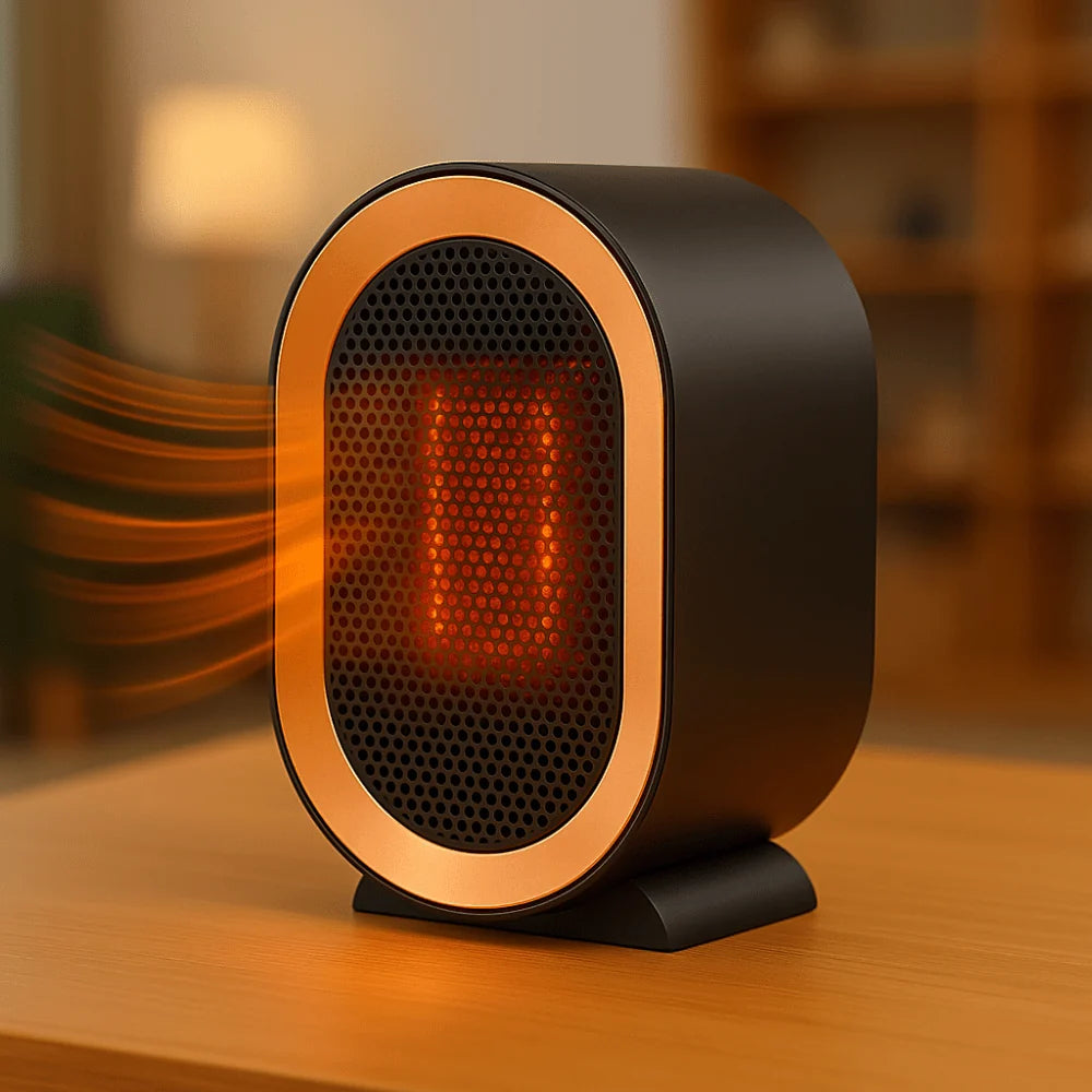 Space Heater Ceramic Portable Silent Tip-Over & Overheat Protection