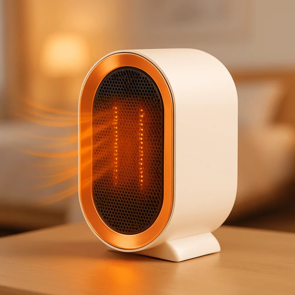 Space Heater Ceramic Portable Silent Tip-Over & Overheat Protection