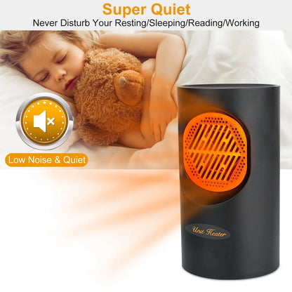 Space Heater Compact Spiral Energy Saving 300W Quiet