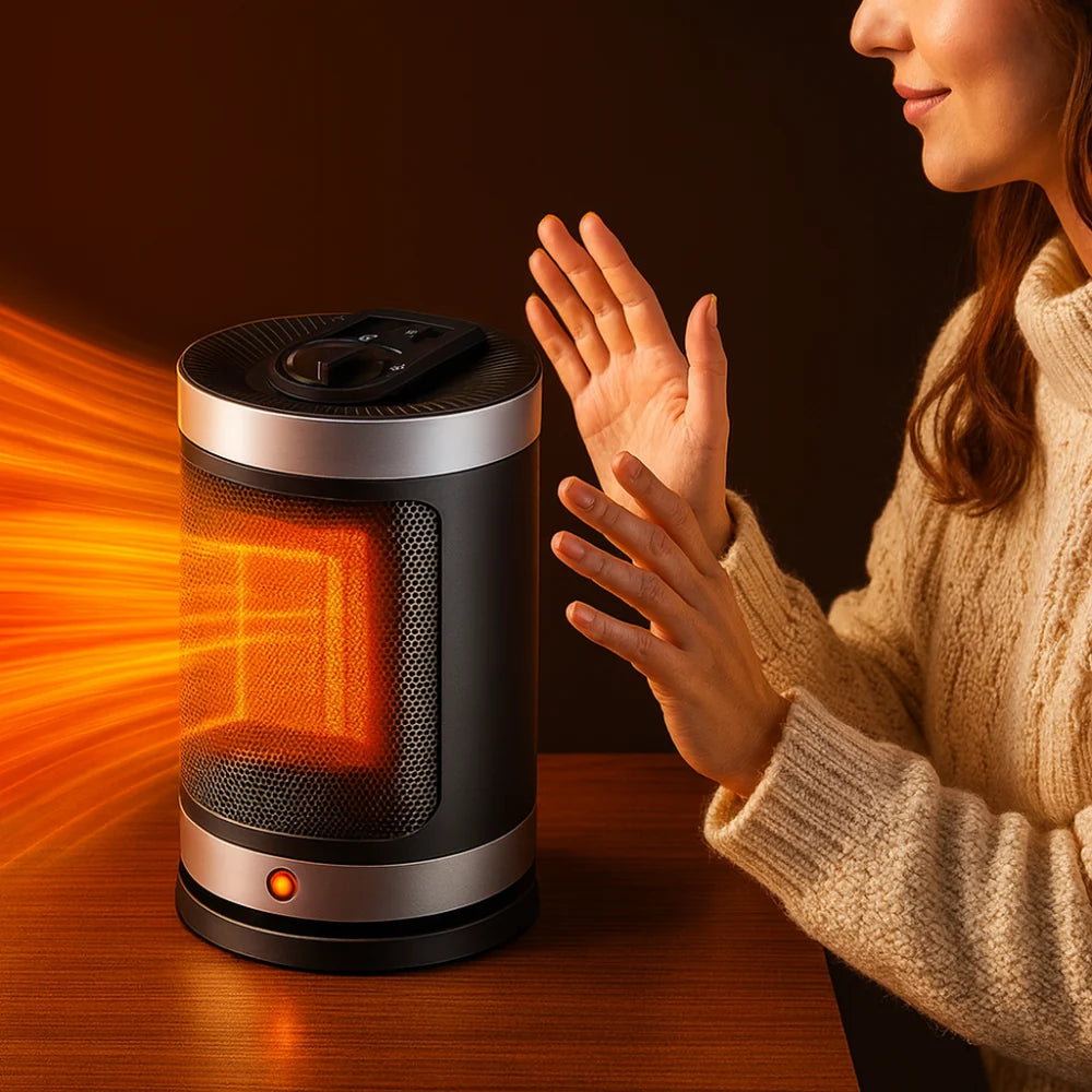 Space Heater Fan-Assisted 900W Overheat Protection