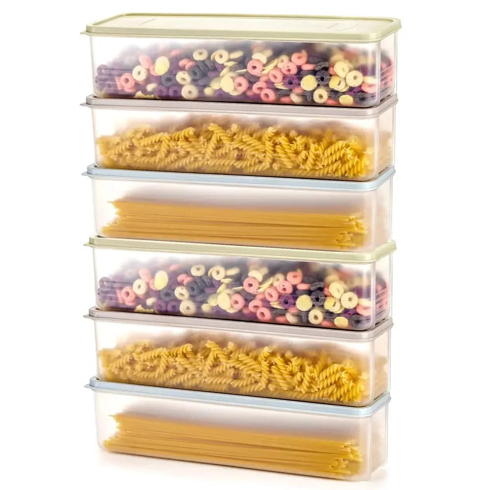 Spaghetti Storage Containers Airtight Stackable Set of 2