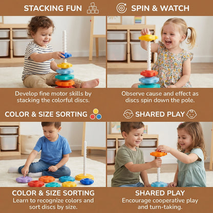 Spinning Color Tower Fine Motor Skills